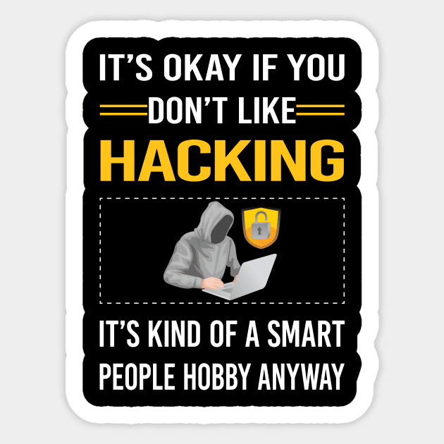 Funny Smart People Hacking Hack Hacker Sticker by Happy Life